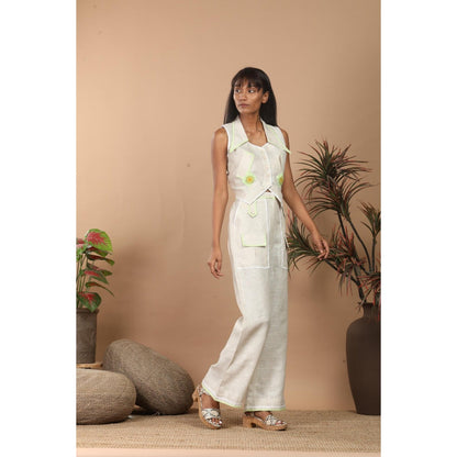 LABEL NIYAMI Beige Coord Set