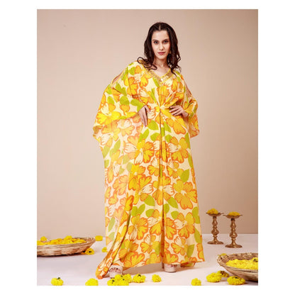 LABEL NIYAMI Sunflower Kaftan Maxi Dress