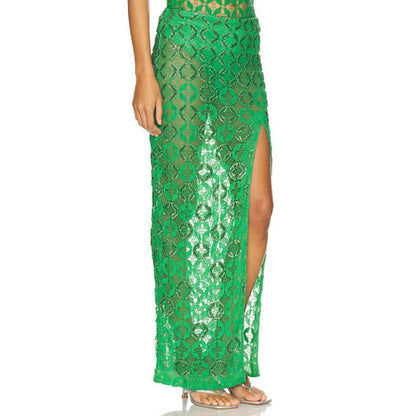 La Fuori Mossy Meadow Skirt