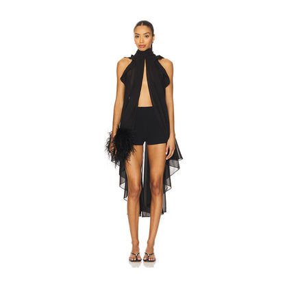 La Fuori Gathered Halter Top