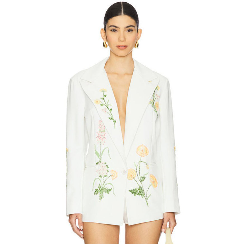 La Fuori Summer Bloom Embellished Jacket