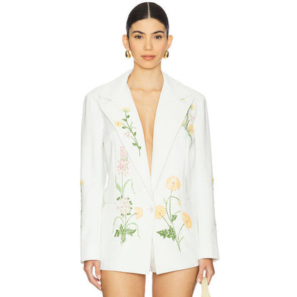 La Fuori Summer Bloom Embellished Jacket