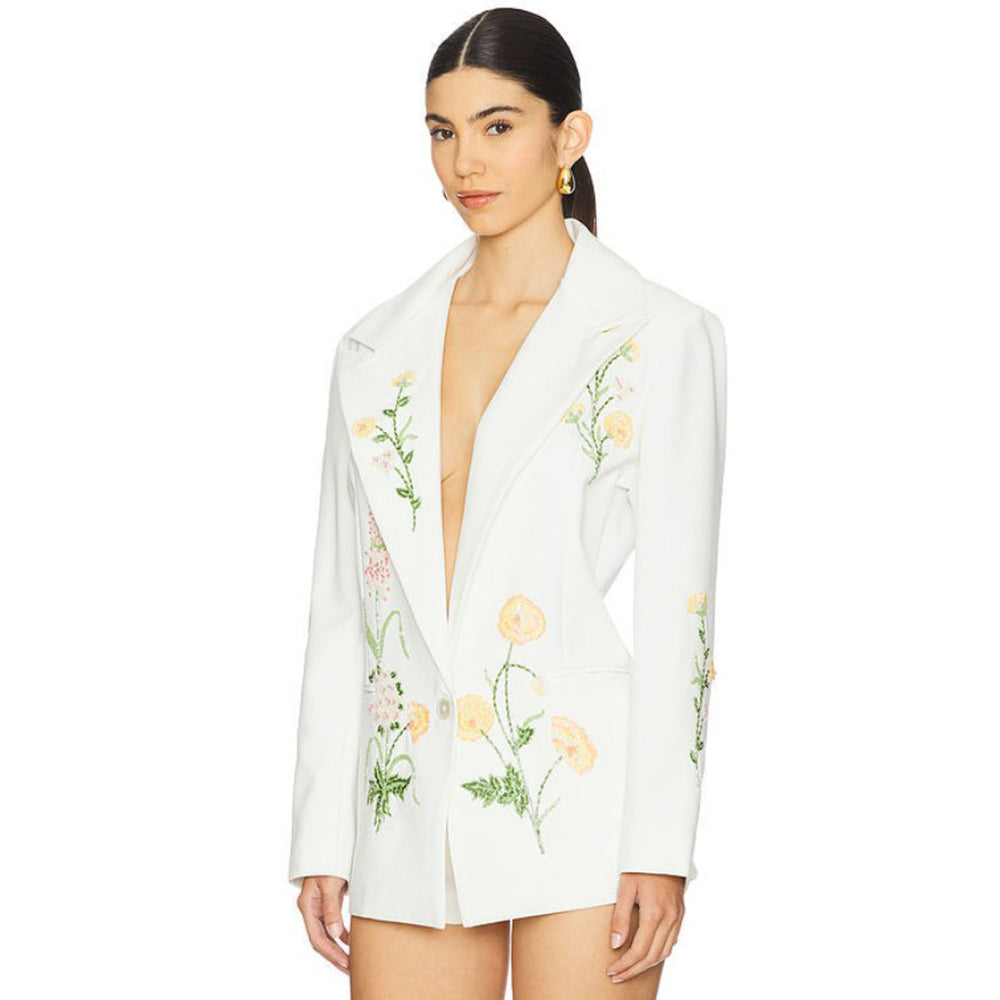 La Fuori Summer Bloom Embellished Jacket
