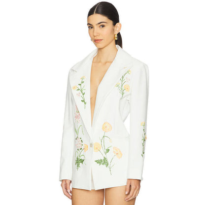 La Fuori Summer Bloom Embellished Jacket