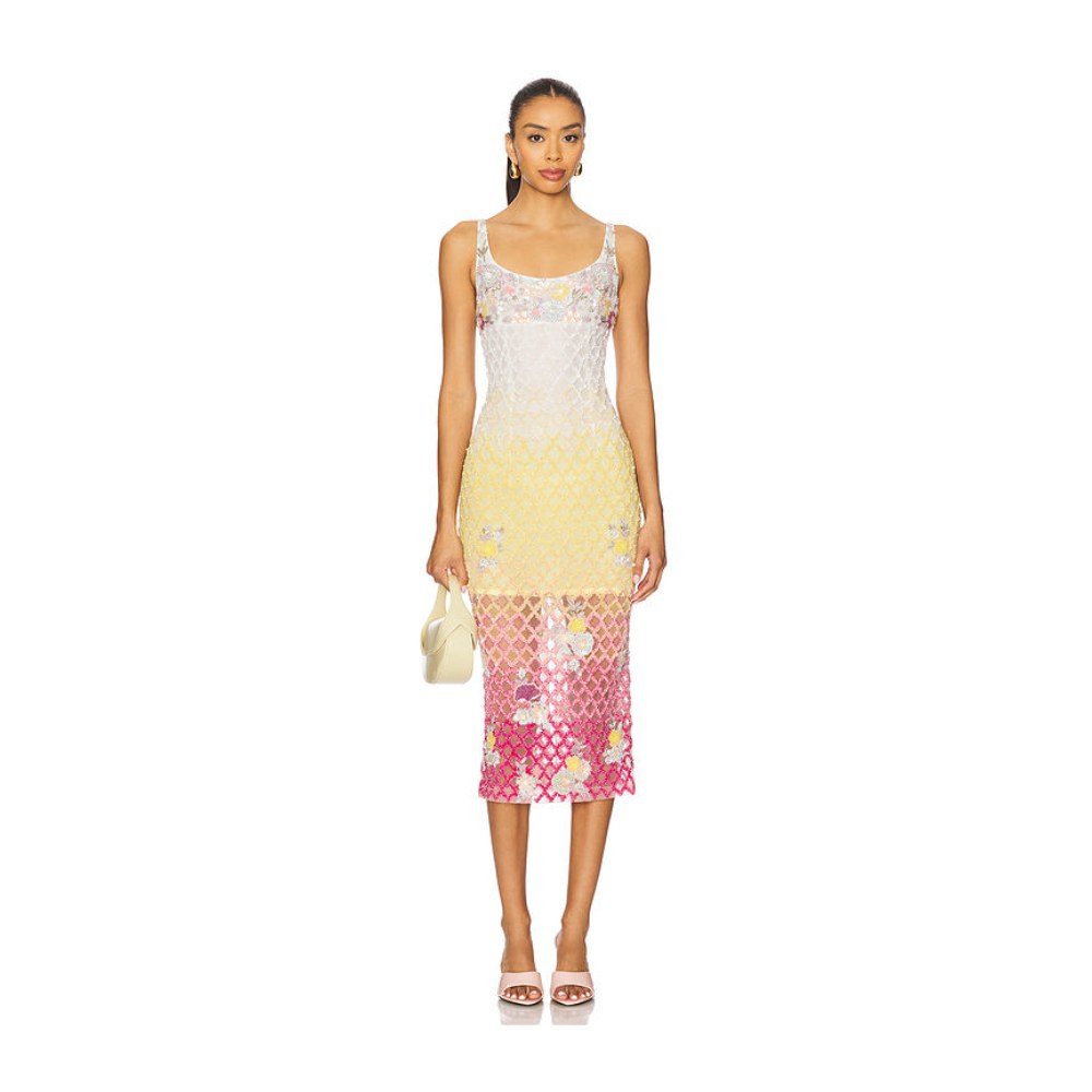 La Fuori x REVOLVE Valeria Jewel Embroidered Midi Dress