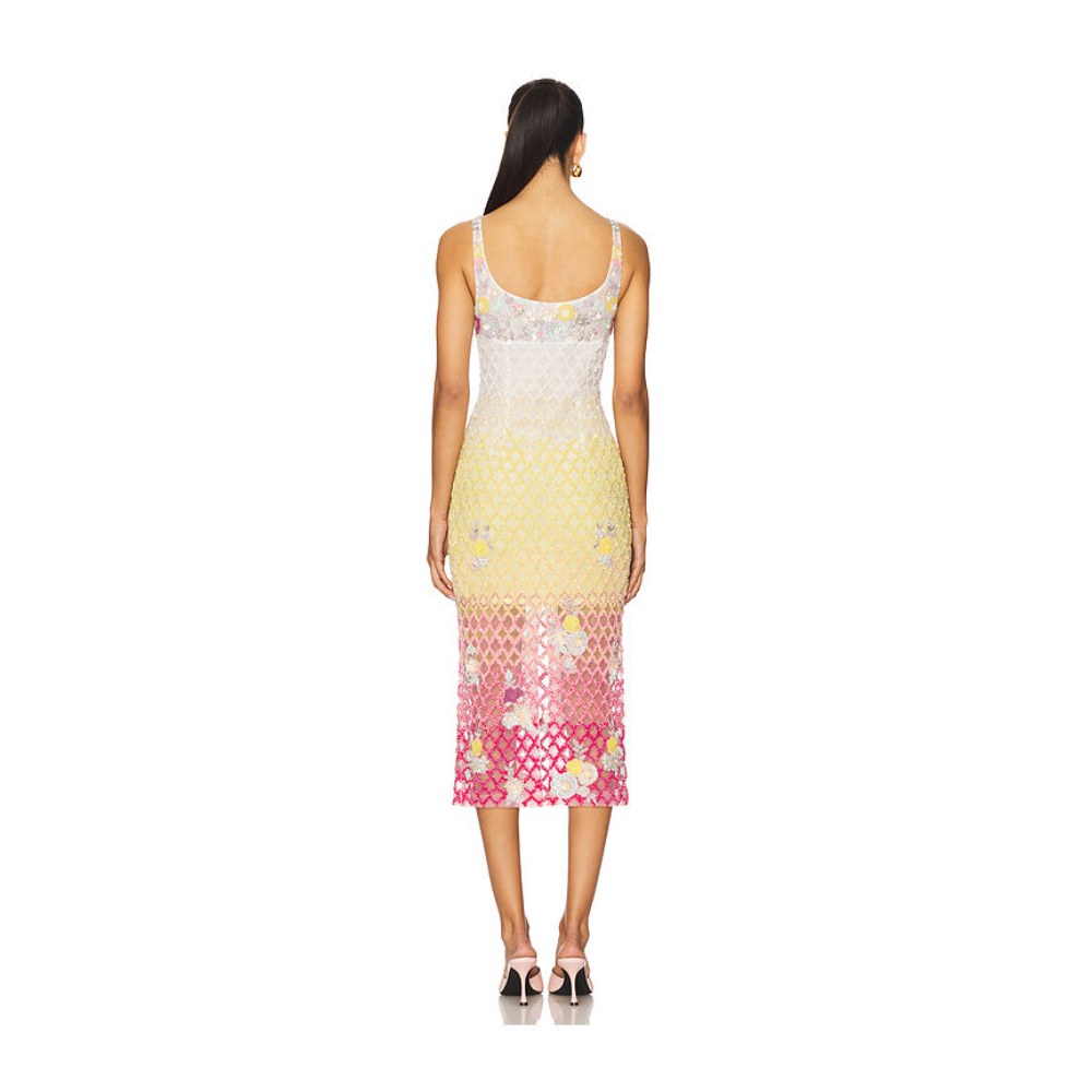 La Fuori x REVOLVE Valeria Jewel Embroidered Midi Dress