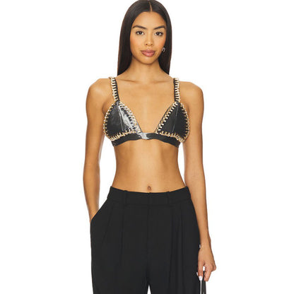 La Fuori Clara Amber Crop Top
