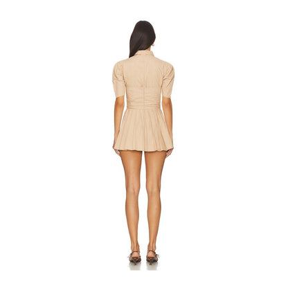 La Fuori Alena Pleated Mini Dress