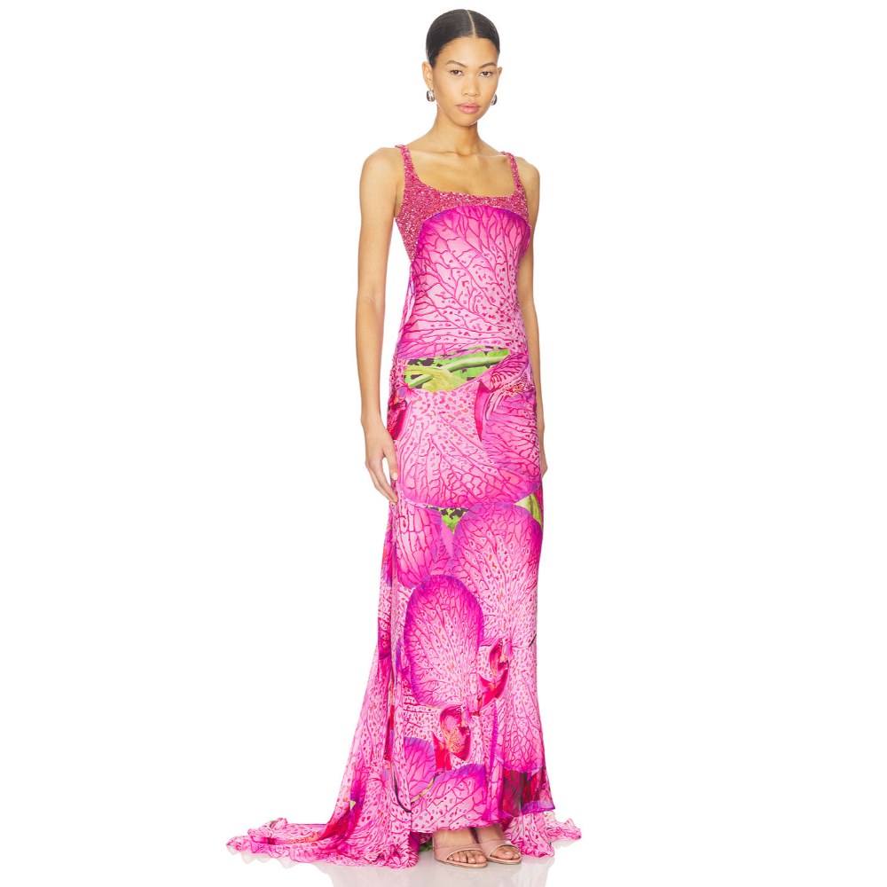 La Fuori Orchid Pink Gown