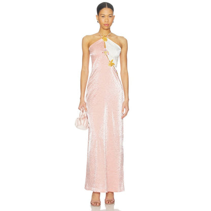 La Fuori Pink Ditsy Polka Dress