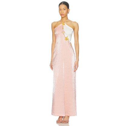 La Fuori Pink Ditsy Polka Dress
