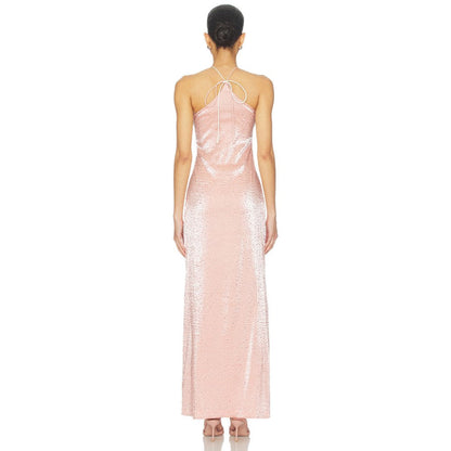 La Fuori Pink Ditsy Polka Dress