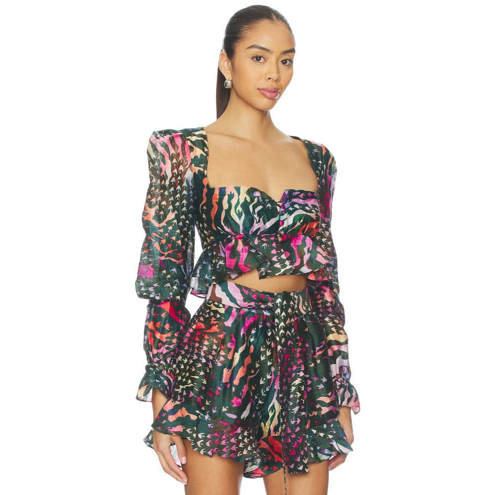 La Fuori Graphic Jungle Top