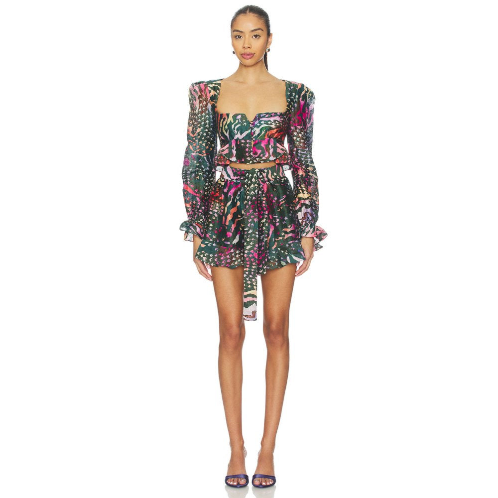 La Fuori Graphic Jungle Top