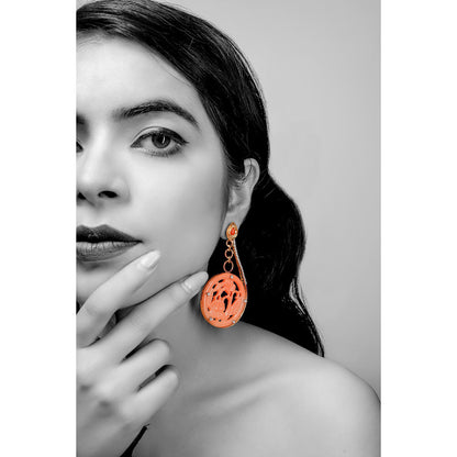 La marque-M Red Love for Flowers Diamond Earrings