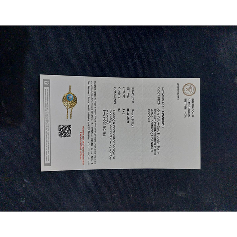 La marque-M White Hammered Bracelet