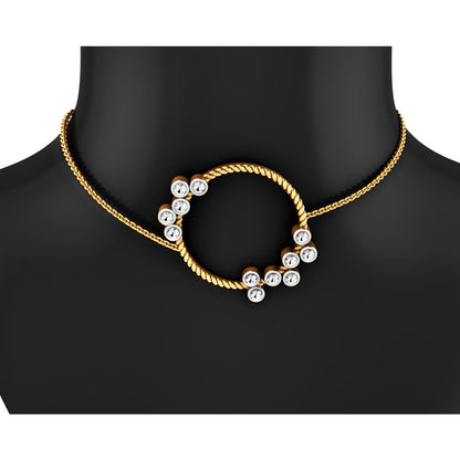 La marque-M White Bouquet Of Diamond Necklace