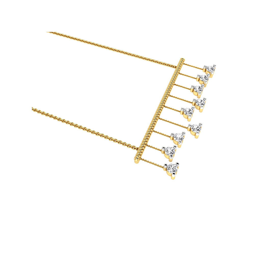 La marque-M White Dancing Diamond Necklace