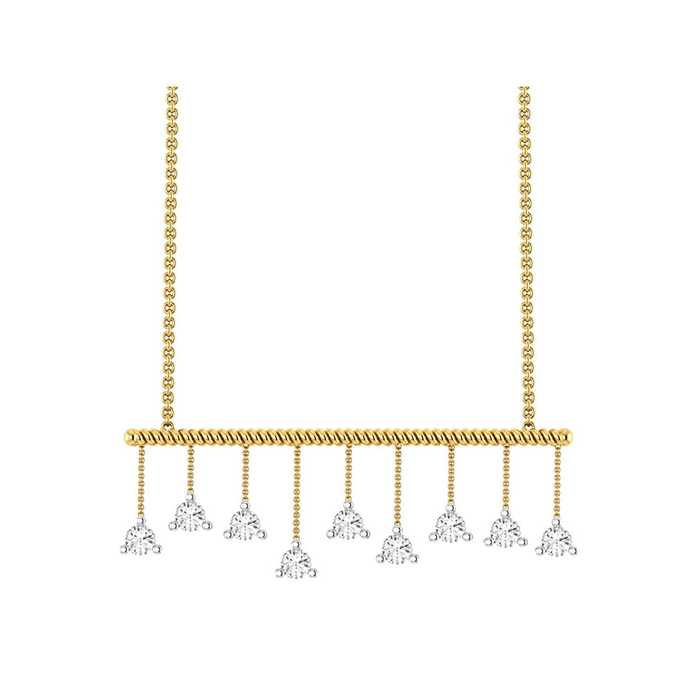 La marque-M White Dancing Diamond Necklace