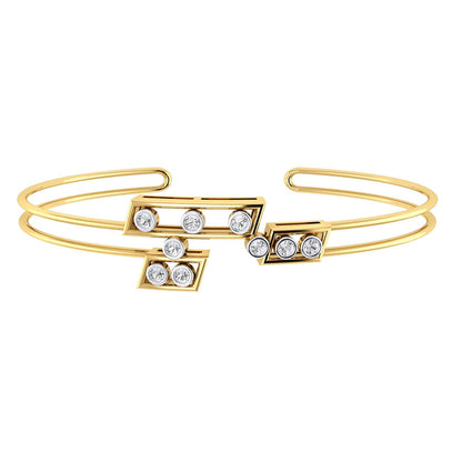 La marque-M White Array Of Diamond Bracelet