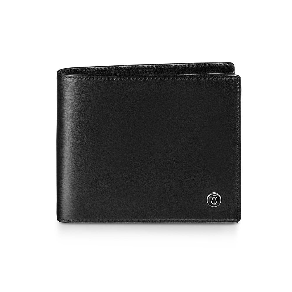 Lapis Bard Mayfair Bifold Centre Addition Wallet - Black