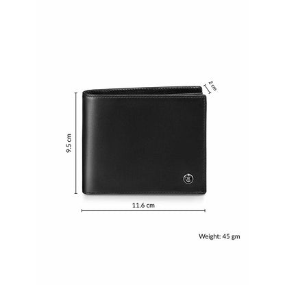Lapis Bard Mayfair Bifold Centre Addition Wallet - Black