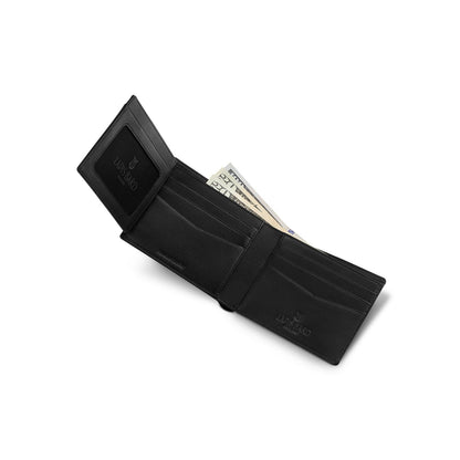 Lapis Bard Mayfair Bifold Side Flip wallet - Black
