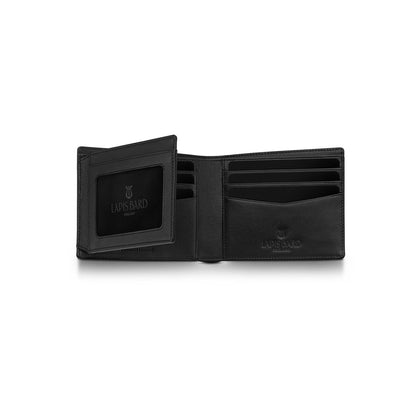 Lapis Bard Mayfair Bifold Side Flip wallet - Black