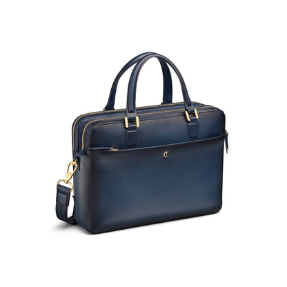Lapis Bard Ducorium Chester Slim 14Inch Laptop Business Bag - Blue