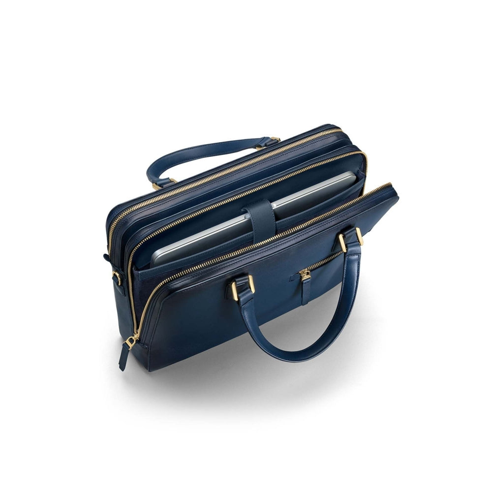 Lapis Bard Ducorium Chester Slim 14Inch Laptop Business Bag - Blue