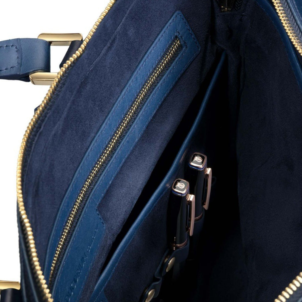 Lapis Bard Ducorium Chester Slim 14Inch Laptop Business Bag - Blue