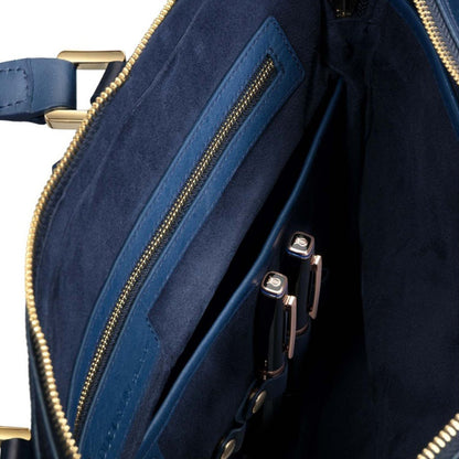 Lapis Bard Ducorium Chester Slim 14Inch Laptop Business Bag - Blue