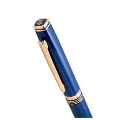 Lapis Bard Contemporary Ballpoint Pen Blue With Gold Trims