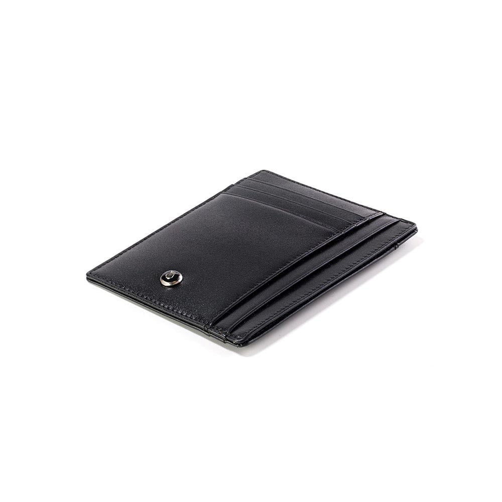 Lapis Bard Gift Set Contemporary Ballpoint Pen With Mayfair Card Holder Black With Chrome Trims