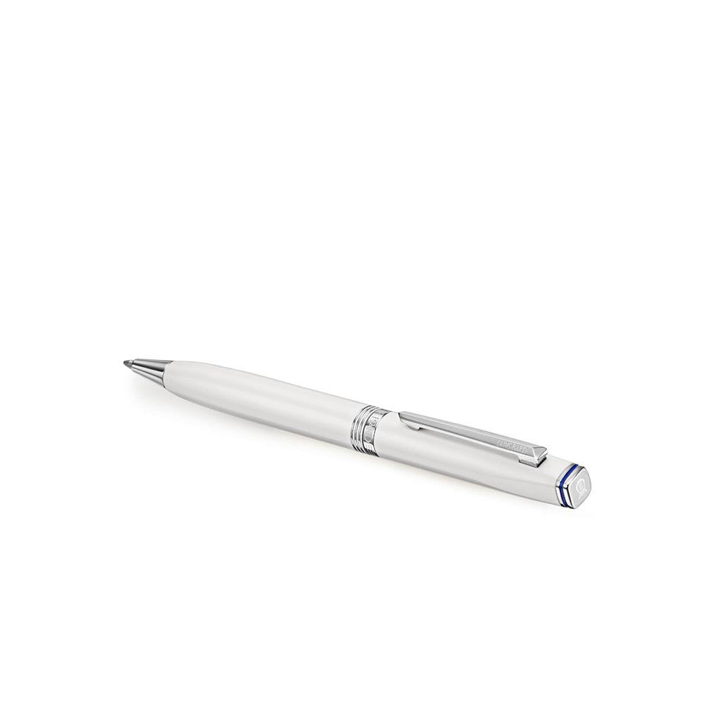 Lapis Bard Contemporary Ballpoint Pen - Pearl With Chrome Trim
