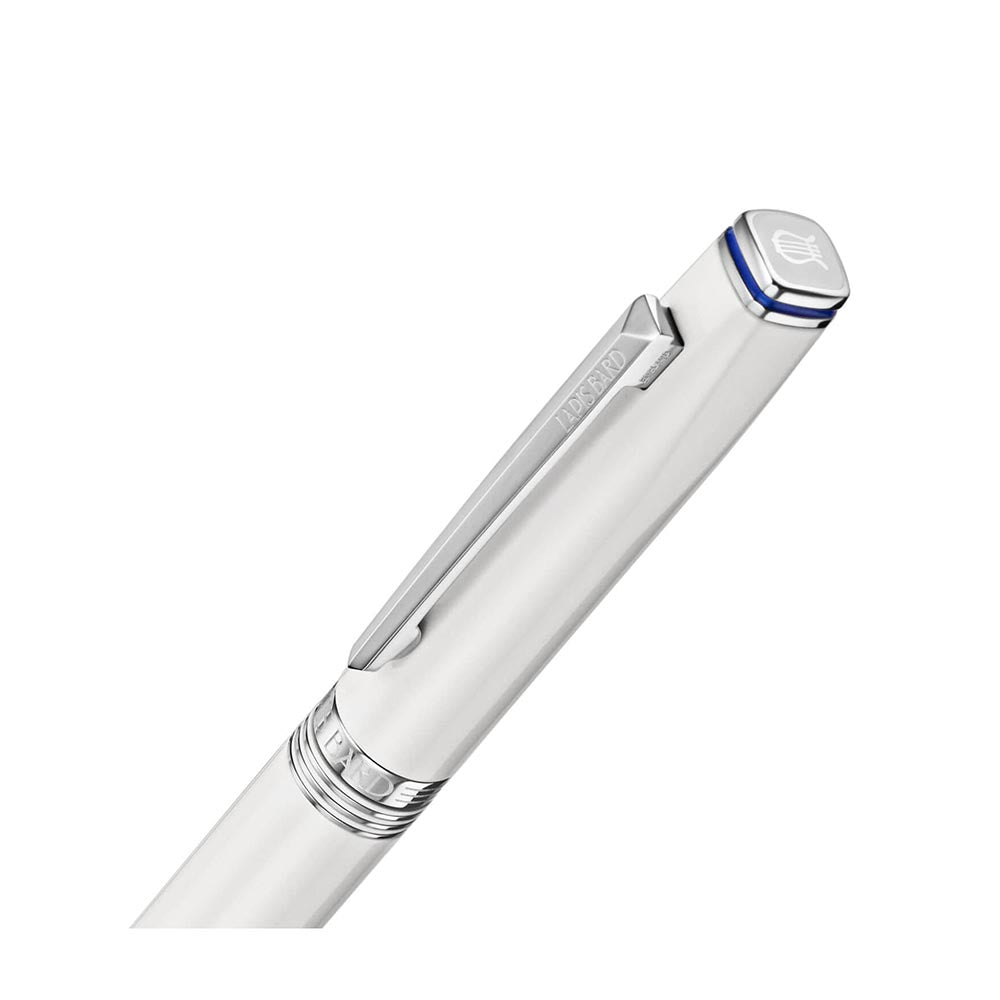Lapis Bard Contemporary Ballpoint Pen - Pearl With Chrome Trim