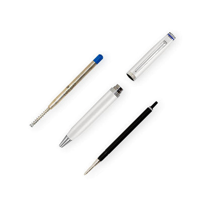Lapis Bard Contemporary Ballpoint Pen - Pearl With Chrome Trim