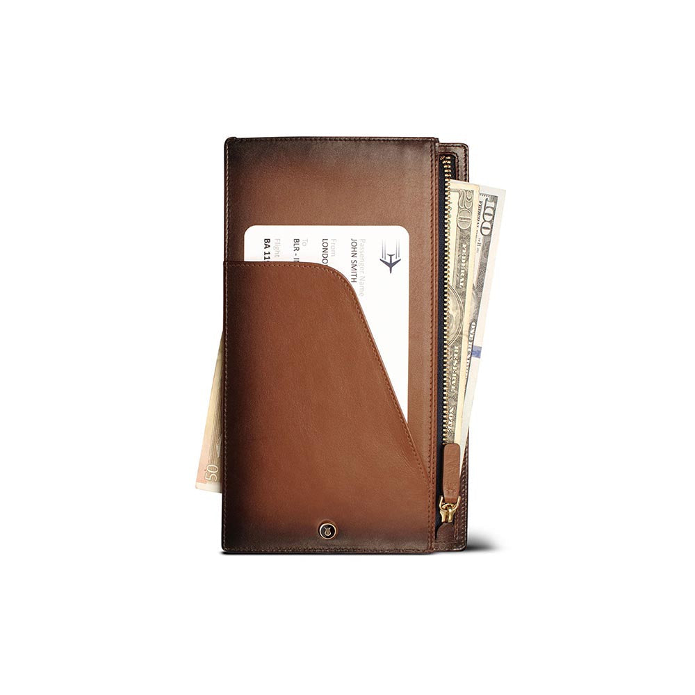 Lapis Bard Ducorium Travel Wallet - Brown