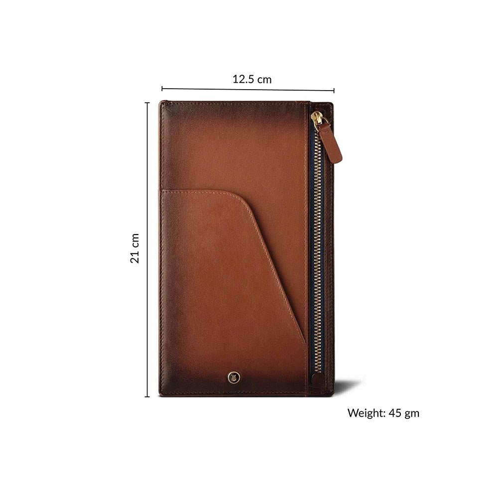 Lapis Bard Ducorium Travel Wallet - Brown