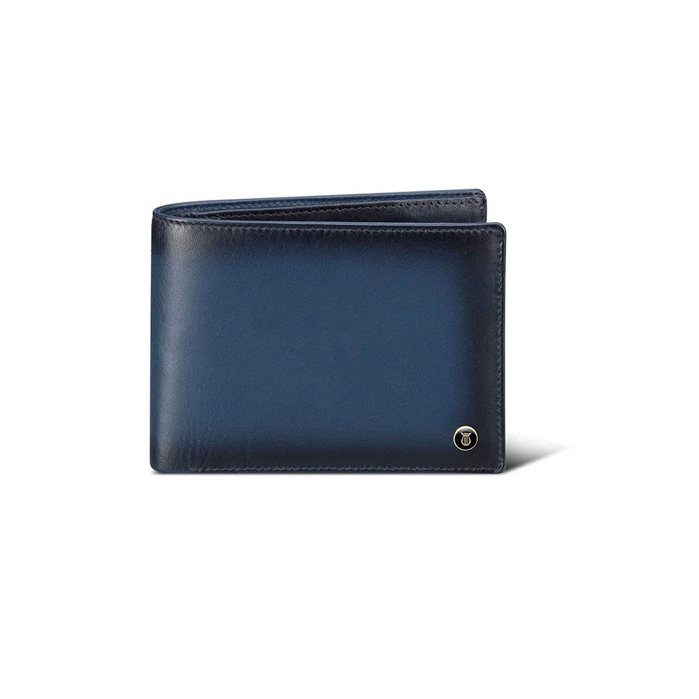 Lapis Bard Ducorium Bi-Fold Wallet With Coin Pocket - Blue