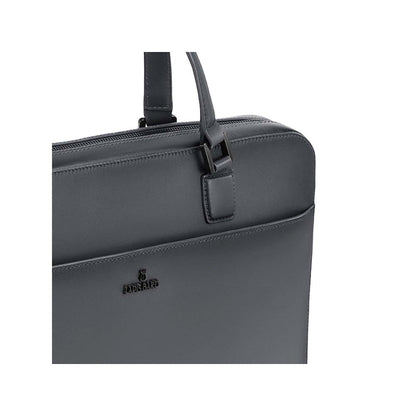 Lapis Bard Ducorium Leather Spencer 14-inch Laptop Briefcase Graphite