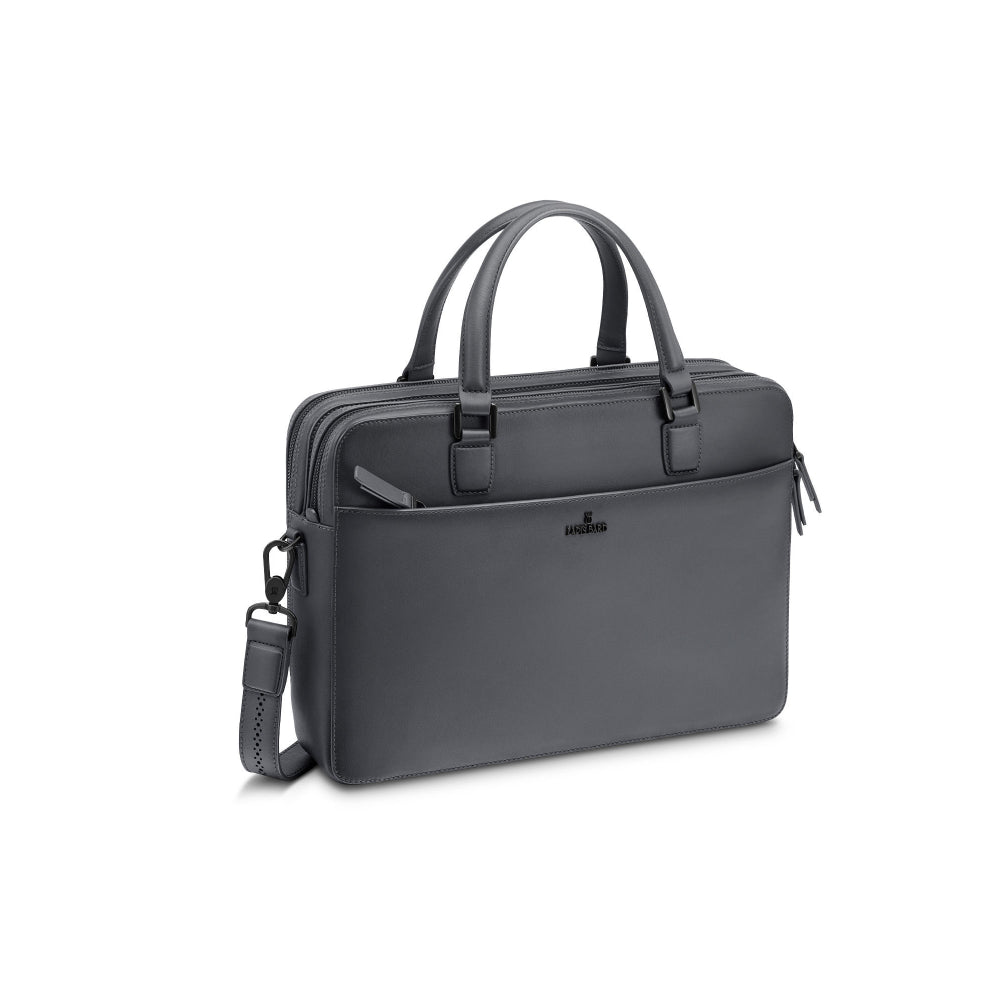 Lapis Bard Ducorium Leather Chester 14-inch Laptop Business Bag Graphite