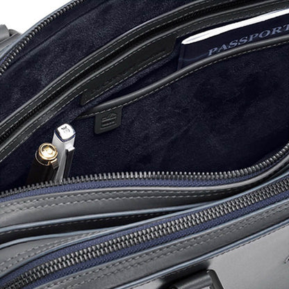 Lapis Bard Ducorium Leather Chester 14-inch Laptop Business Bag Graphite