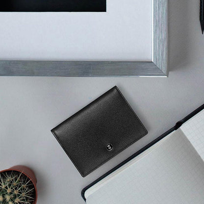 Lapis Bard Belgravia Business Card Holder With RFID Black
