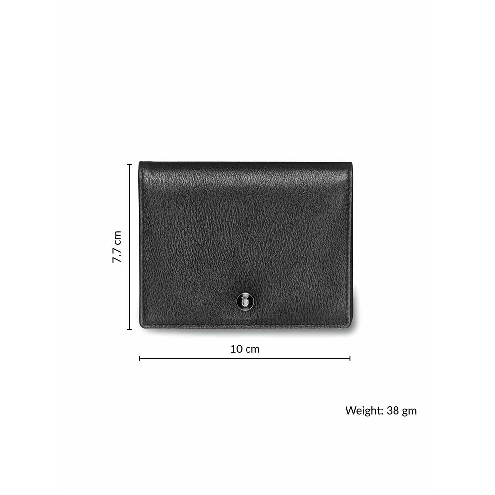 Lapis Bard Belgravia Business Card Holder With RFID Black
