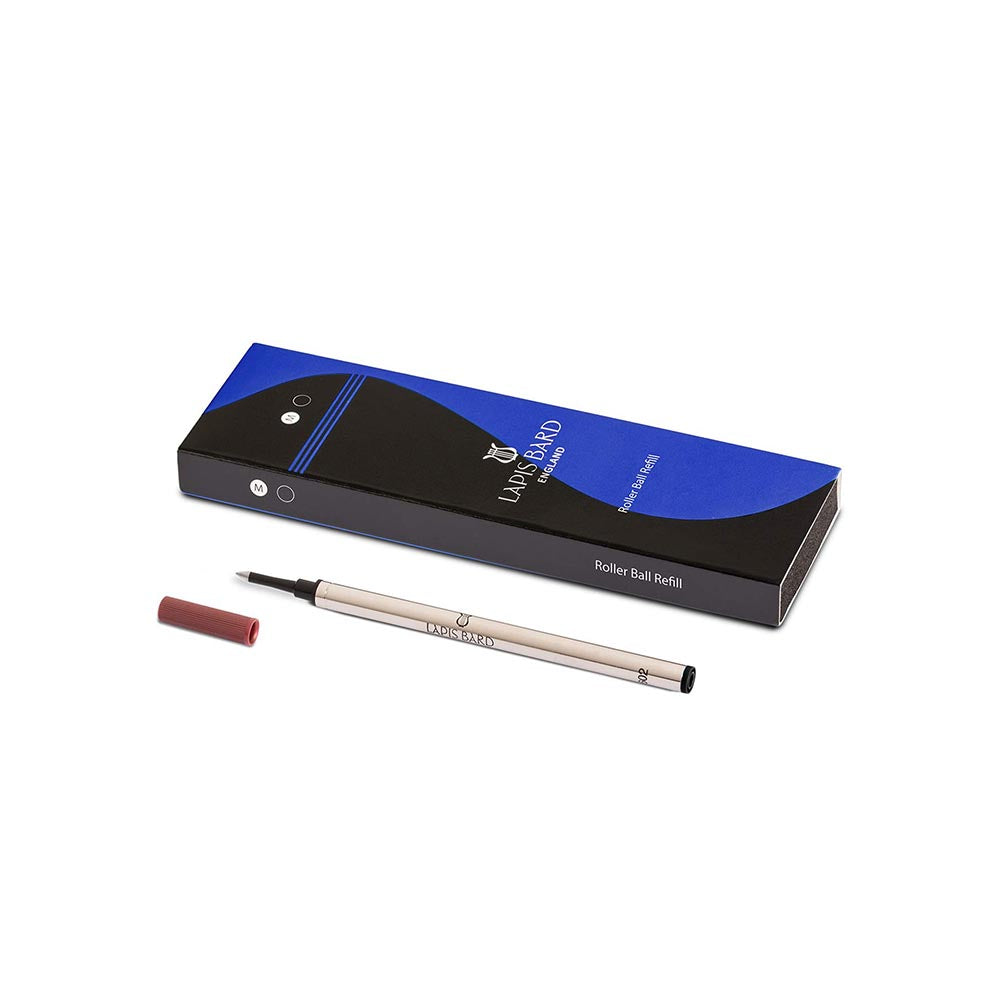 Lapis Bard Rollerball Pen Refill Medium Black