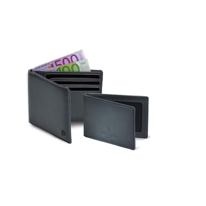 Lapis Bard Gift Set Torque Ballpoint Pen With Ducorium Graphite Wallet Black With Black Trims