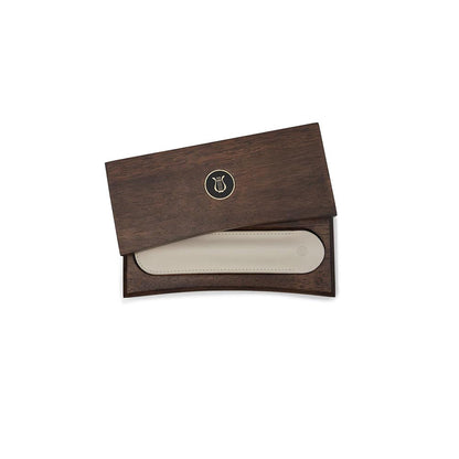 Lapis Bard Contemporary Torque Hickory Ballpoint Pen - Brown with Gold Trims