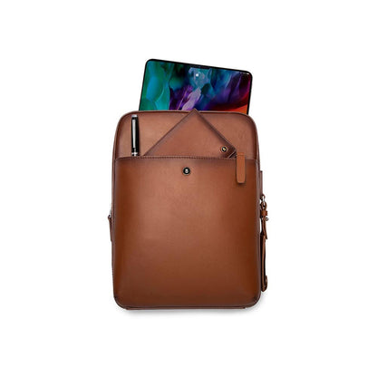 Lapis Bard Ducorium Kent Crossbody Travel Bag - Cognac Brown