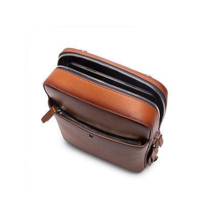 Lapis Bard Ducorium Kent Crossbody Travel Bag - Cognac Brown